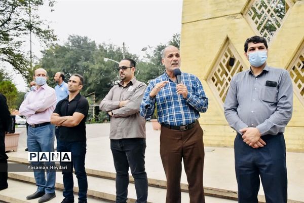 مراسم عطر افشانی و غبارروبی شهدای خوشنام