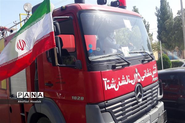 برگزاری رژه موتوری به مناسبت 31 شهریور در کاشمر