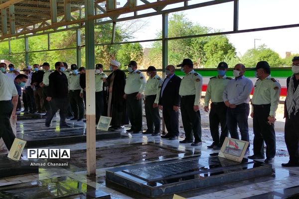 برگزاری آیین غبار روبی و عطر افشانی مزار مطهر شهدای کوت عبدالله