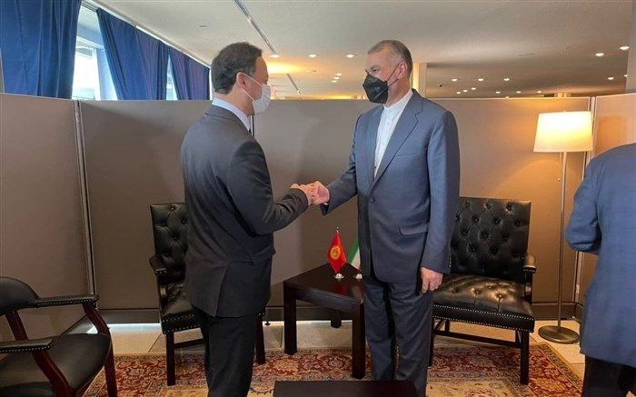 امیر عبداللهیان با همتای قرقیزستانی خود دیدار کرد