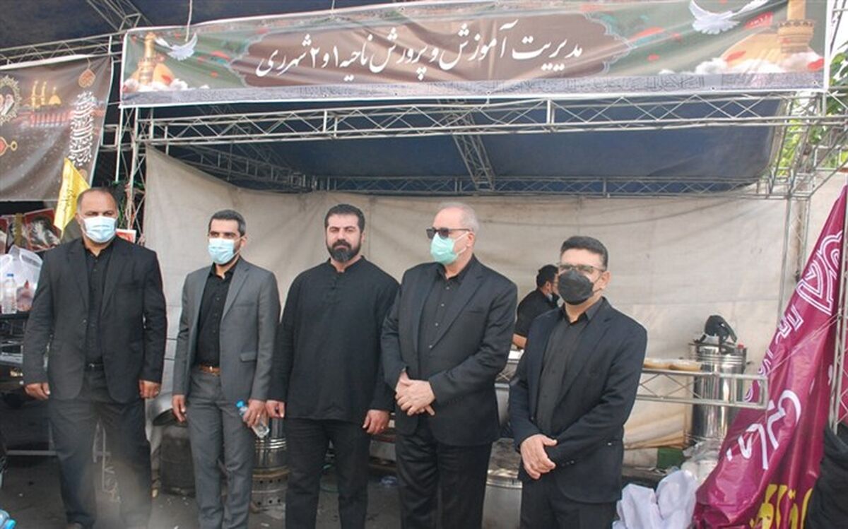برپایی موکب فرهنگیان شهرری  برای جاماندگان دیار عشق