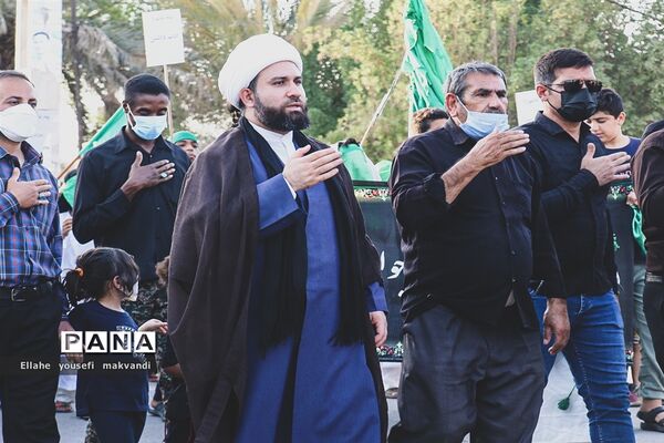 مراسم پیاده روی جاماندگان اربعین حسینی در شهرستان امیدیه