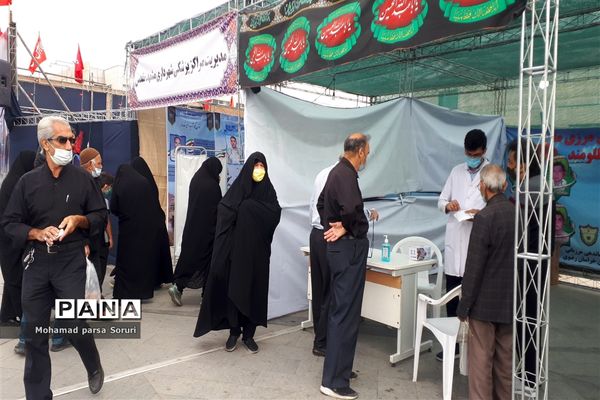 زائران حرم رضوی در اربعین حسینی