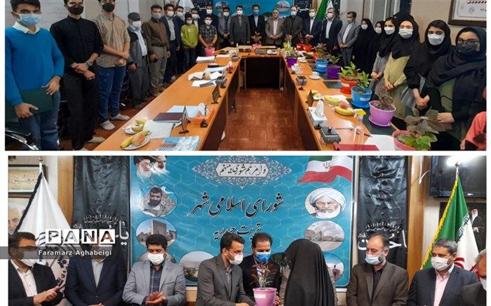 اعضای شورای شهر تربت‌حیدریه از دانش‌آموزان نخبه علمی و فرهنگی شهرستان تقدیر کردند