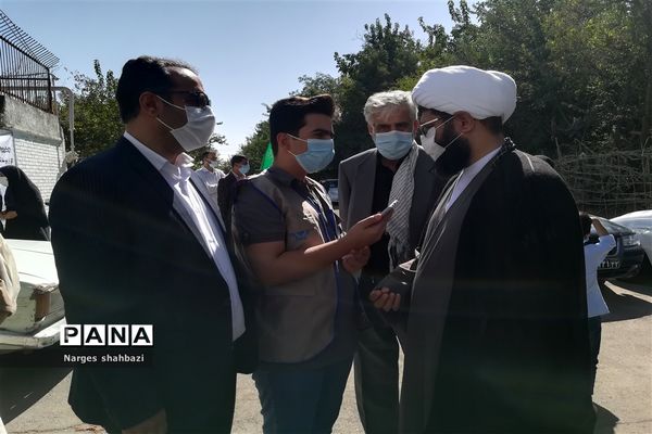 نواخته شدن زنگ مهر و مقاومت در دبستان دخترانه مهدیه در شهر قدس