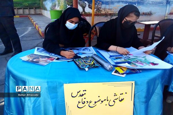 نواختن زنگ ایثار در دبیرستان شاهد بهشت رباط کریم
