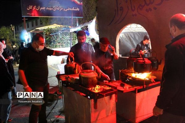 پر کشیدن دل مردم گرگان در موکب‌های جاماندگان اربعین