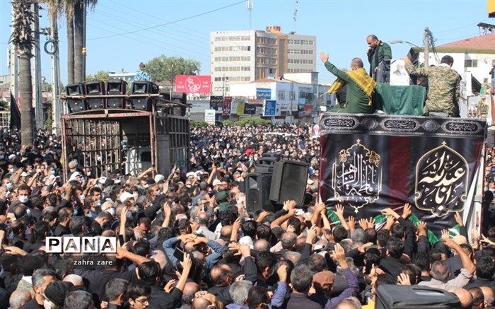 پیکر مطهر علامه حسن‌زاده آملی  آرام گرفت