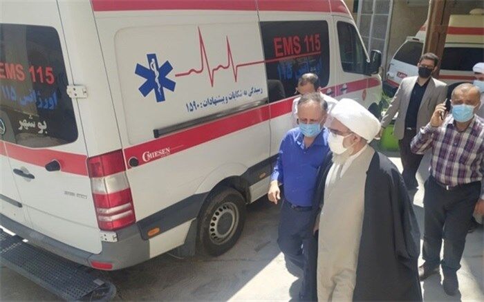 بازدید آیت الله صفایی بوشهری از اورژانس بوشهر