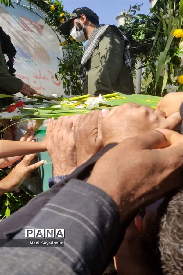 برگزاری مراسم تشییع شهید عابدی در مشکین دشت کرج