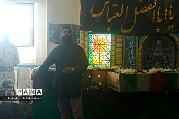 تشییع‌ پیکر مطهر دو شهید گمنام در پردیس