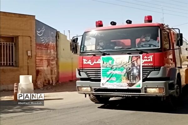 همزمان با هفتم مهرماه ماه از آتش نشانان کاشمر تجلیل شد