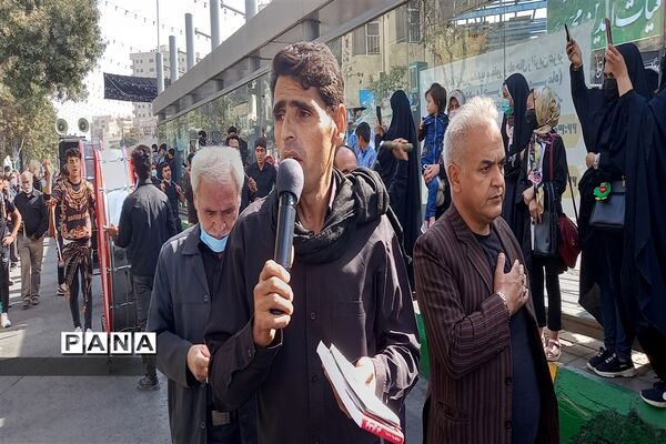 عزاداری در سالروز رحلت پیامبر اکرم(ص)  در صحن سرای حرم  مطهر رضوی