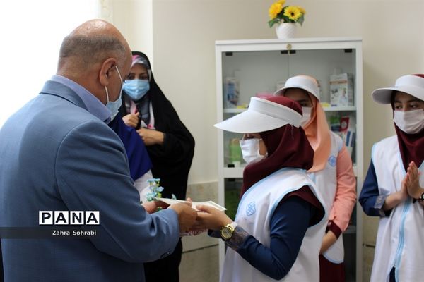 مراسم افتتاح تجهیزات اتاق بهداشت آموزشگاه شهید زین‌الدین آموزش و پرورش اسلامشهر