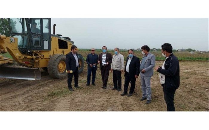 بازدید مدیر آموزش و پرورش پارس آباد از آغاز عملیات اجرایی احداث اردوگاه دانش آموزی شهید سلیمانی