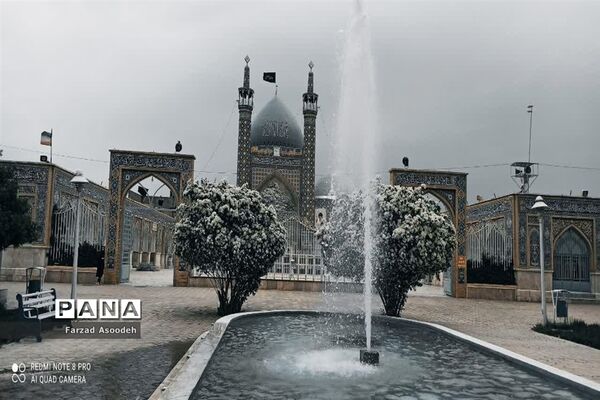 غباروبی مزار شهدای معلم در  کاشمر