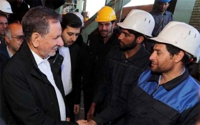 جهانگیری: نقش بی بدیل کارگران در تولید کشور بر همگان روشن است