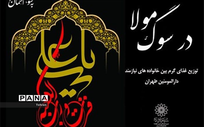 «در سوگ مولا»؛ ویژه برنامه توزیع غذای گرم بین نیازمندان منطقه ۱۴