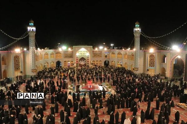 مراسم احیا شب بیست و یکم رمضان در صحن حرم مطهر حضرت محمد هلال بن علی (ع)