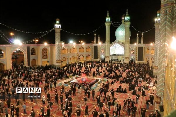 مراسم احیا شب بیست و یکم رمضان در صحن حرم مطهر حضرت محمد هلال بن علی (ع)