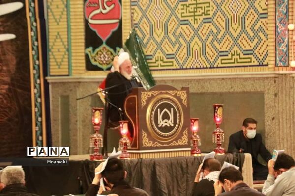 مراسم احیا شب بیست و یکم رمضان در صحن حرم مطهر حضرت محمد هلال بن علی (ع)