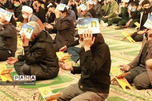 مراسم احیا شب بیست و یکم رمضان در صحن حرم مطهر حضرت محمد هلال بن علی (ع)