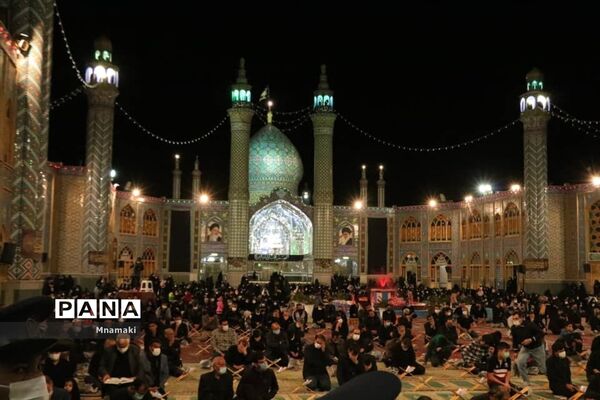 مراسم احیا شب بیست و یکم رمضان در صحن حرم مطهر حضرت محمد هلال بن علی (ع)