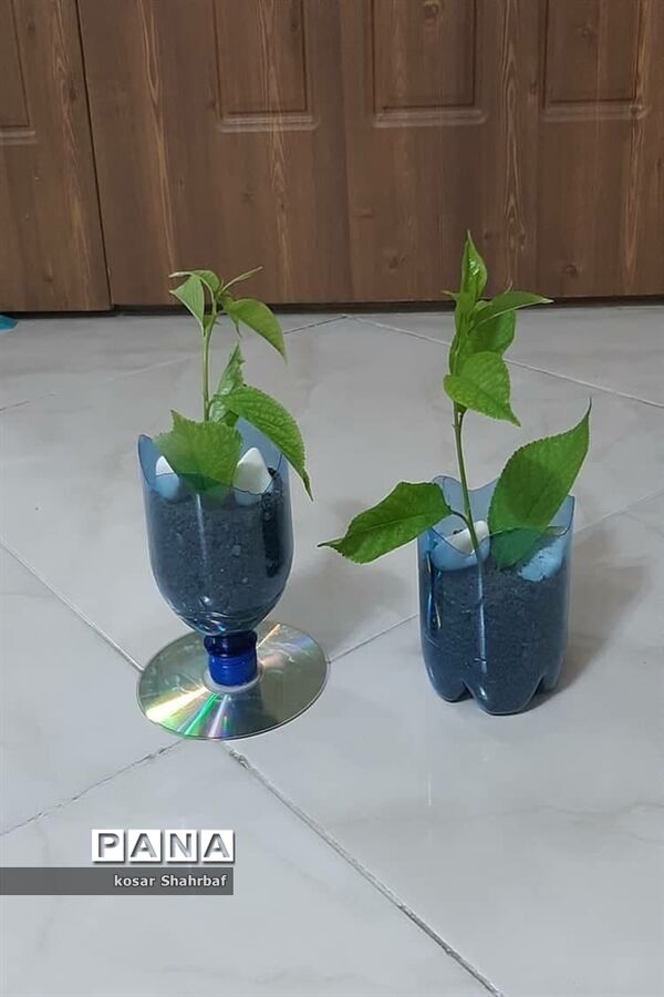 طرح کاردستی با مواد دورریختنی در مدارس رودهن