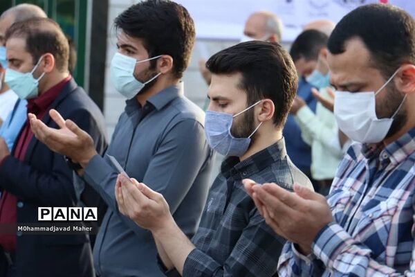 برگزاری نماز عید سعید فطر در فضای باز مصلی شهرستان قدس