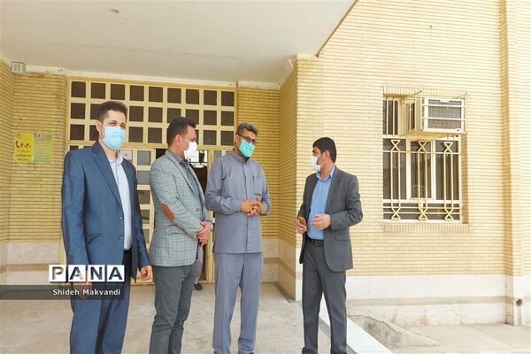 بازدید مدیر آموزش و پرورش حمیدیه از حوزه های امتحانات نهایی