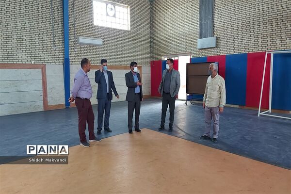 بازدید مدیر آموزش و پرورش حمیدیه از حوزه های امتحانات نهایی