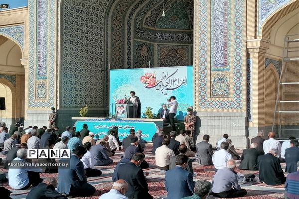 برگزاری مراسم نماز عید سعید فطردر زیارتگاه شهید مدرس کاشمر