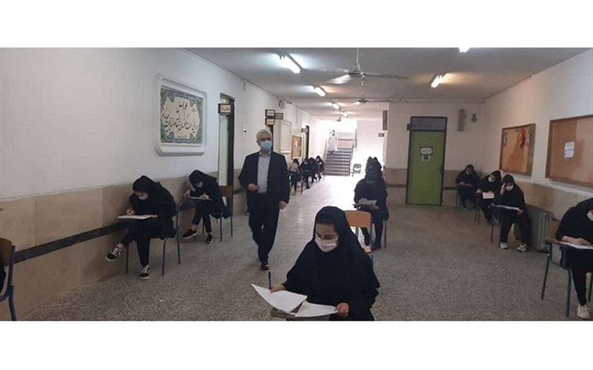بازدید مدیرکل آموزش و پرورش استان گیلان از سه حوزه امتحانی در رشت