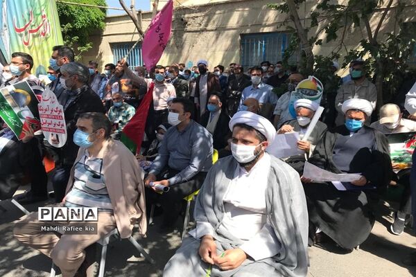 تجمع مردمی حمایت از فلسطین در آذربایجان شرقی