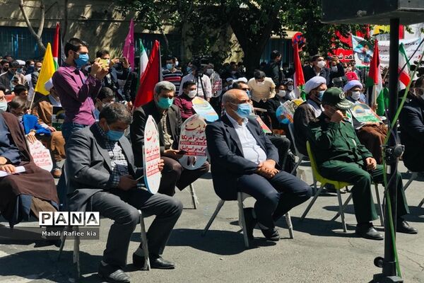 تجمع مردمی حمایت از فلسطین در آذربایجان شرقی