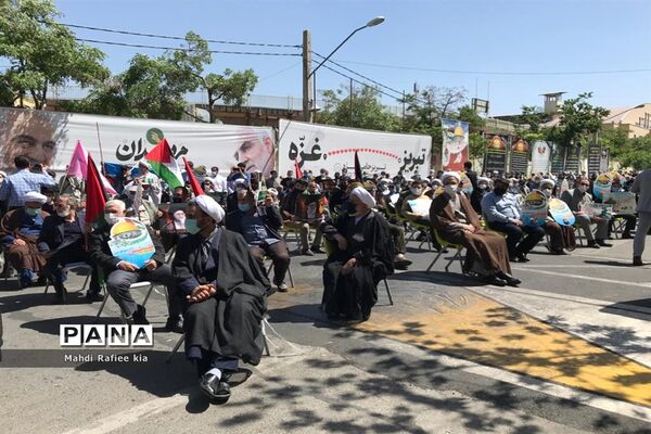 تجمع مردمی حمایت از فلسطین در آذربایجان شرقی