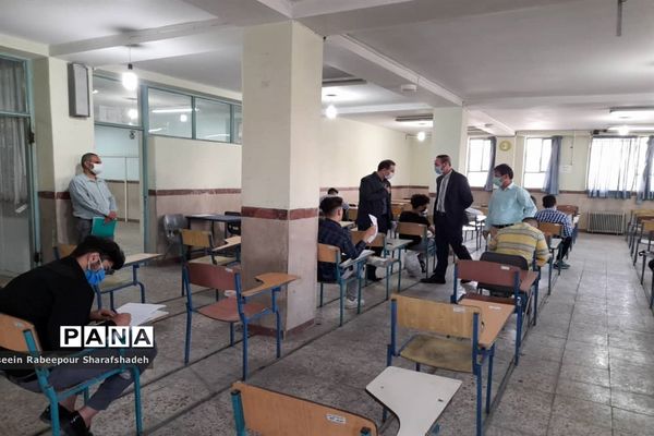 بازدید مدیر آموزش و پرورش منطقه 16 از حوزه امتحانات نهایی 1400منطقه
