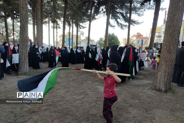 حمایت دانش‌آموزان سیستان و بلوچستان از مردم مظلوم فلسطین
