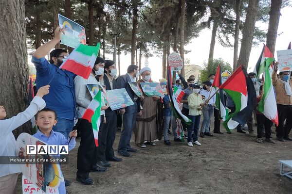 حمایت دانش‌آموزان سیستان و بلوچستان از مردم مظلوم فلسطین