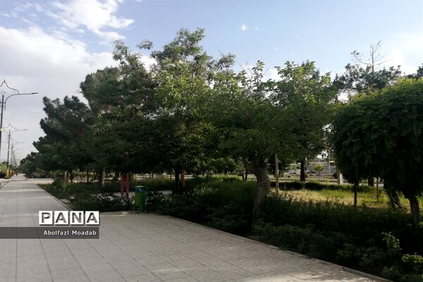 خلوت شدن بلوار سید مرتضی  کاشمر در  اوضاع کرونا