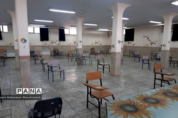 بازدید کارشناس سلامت و تندرستی منطقه 16 از حوزه‌های امتحانات نهایی1400
