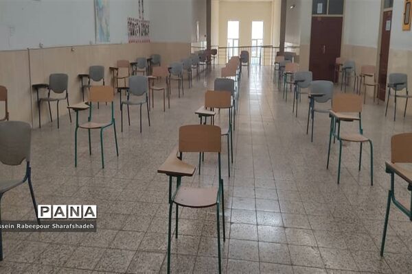 بازدید کارشناس سلامت و تندرستی منطقه 16 از حوزه‌های امتحانات نهایی1400