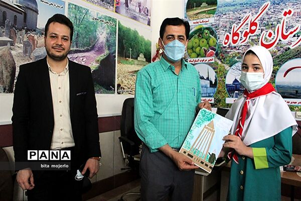 دیدار اعضای انجمن دانش آموزی میراث فرهنگی با رئیس اداره میراث فرهنگی شهرستان گلوگاه