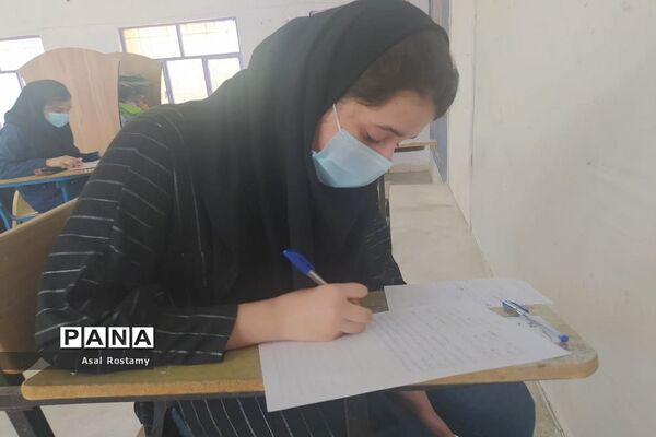 برگزاری امتحانات نهایی پایه نهم و دوازدهم دبیرستان پروین اعتصامی شهرستان بوشهر