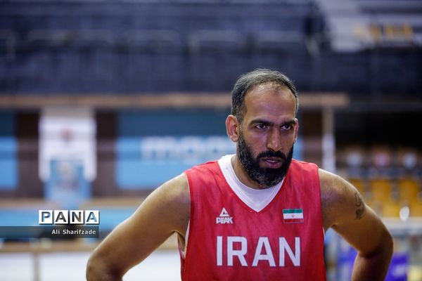 تمرین تیم ملی بسکتبال