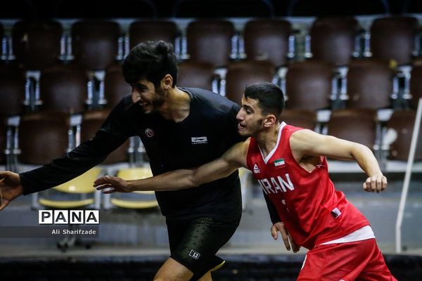 تمرین تیم ملی بسکتبال