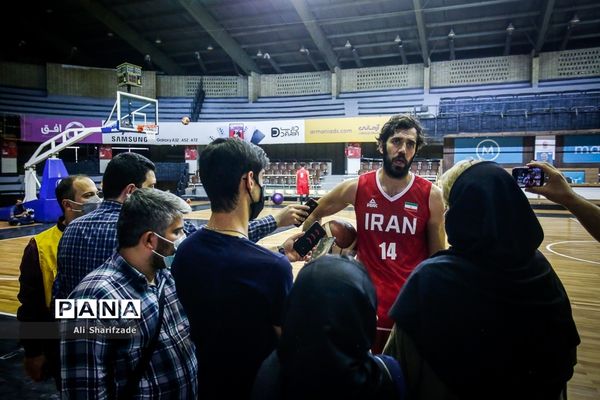 تمرین تیم ملی بسکتبال