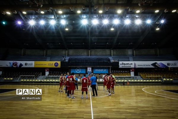 تمرین تیم ملی بسکتبال