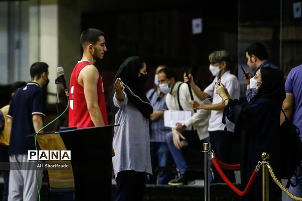 تمرین تیم ملی بسکتبال