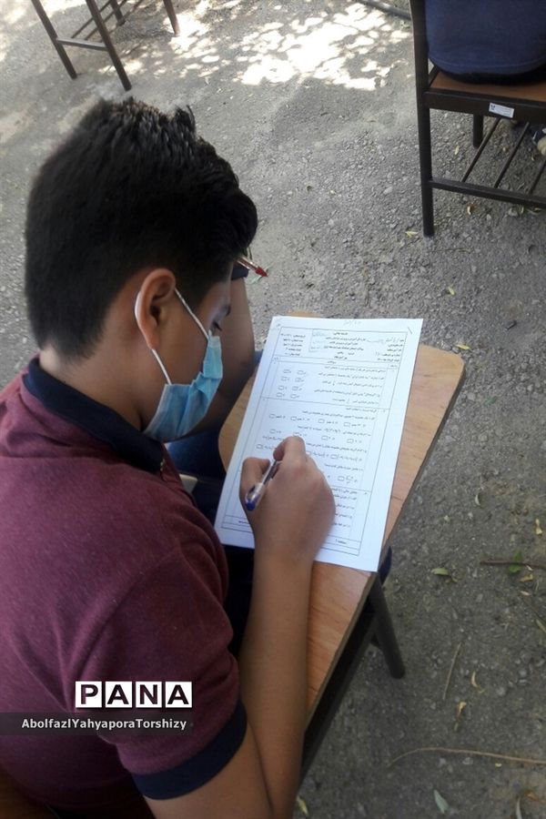 بازدید از امتحانات  پایه نهم دبیرستان سما در فضای باز